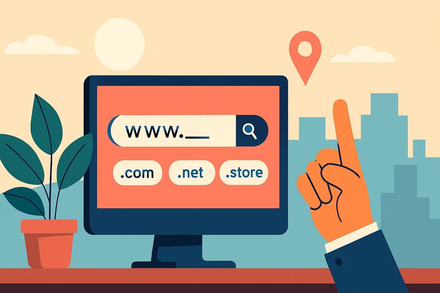 Elegir un dominio web para negocios locales en Homestead